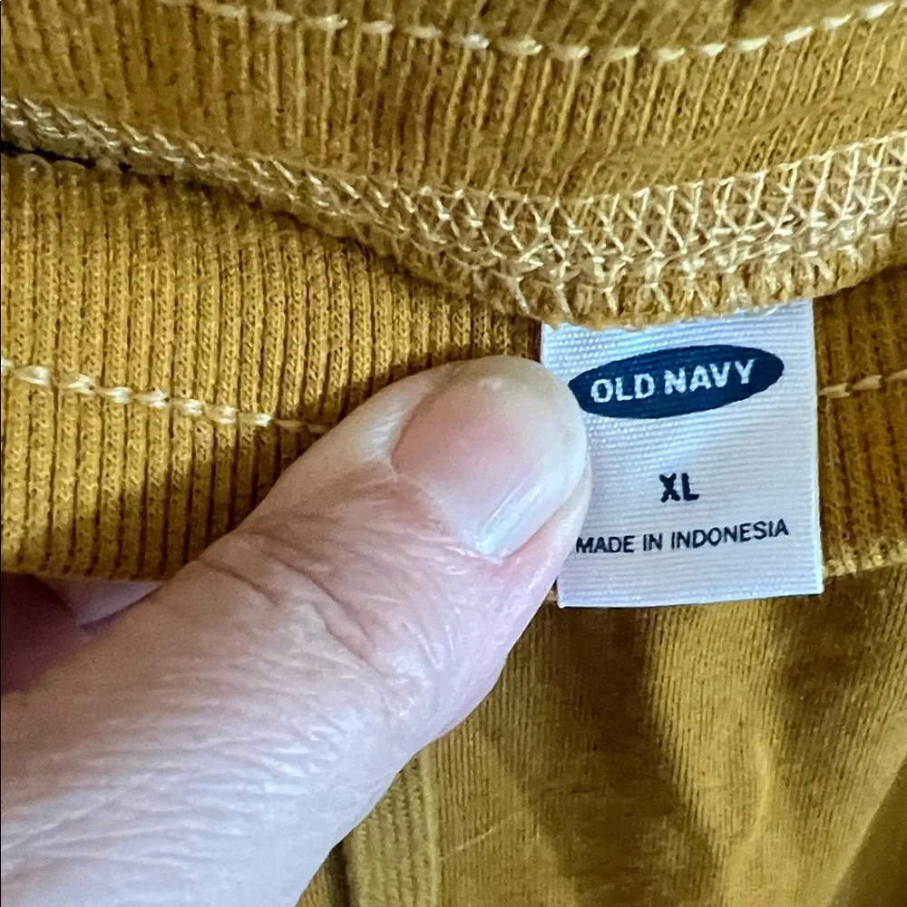 Old Navy Women's Mustard Joggers - Picture 2 of 5